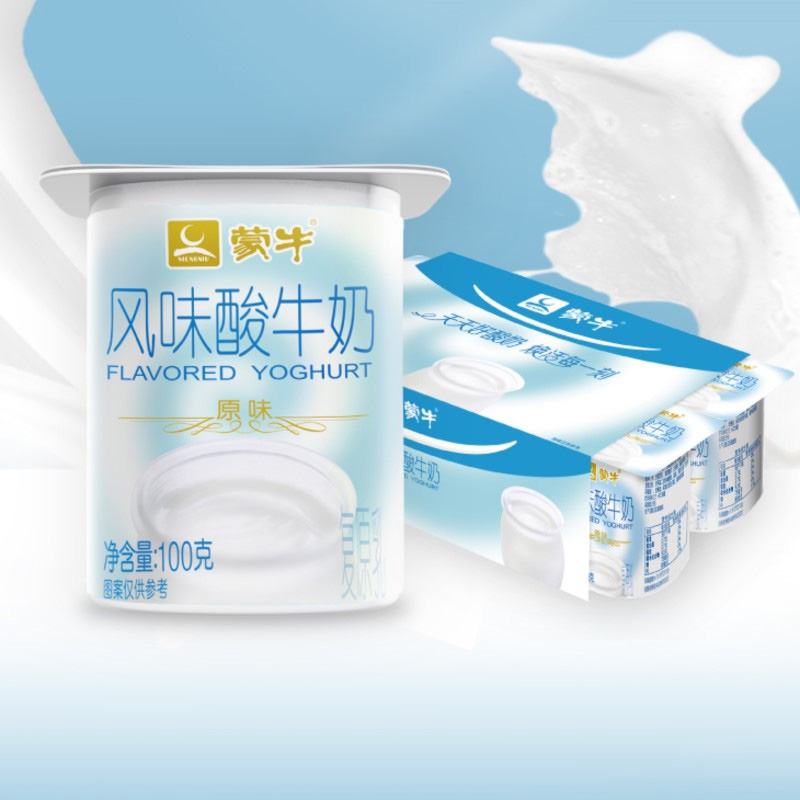 Mengniu Ba Lian Cup Low Temperature Yogurt